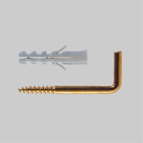 Tassello con gancio appendiquadri sx 4g - ø 4x20 mm - confezione 10 pezzi FISCHER (1/2)