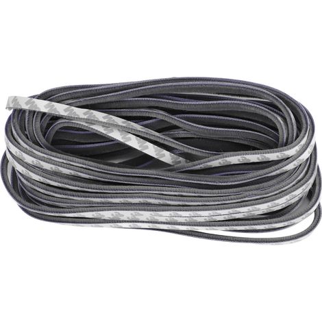 Self Adhesive Seal Strip Weatherstrip Window Doors Soundproofing Windproof Dustproof Gray 9x5mm