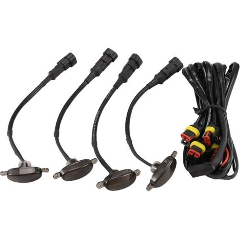 4X Feux de Calandre LED Style Rapace Fumé Compatible 2009-2018 (1/4)