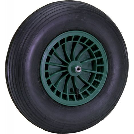 Roue pneumatique pour chariot Fort vert, 400 x 100 mm (1/2)