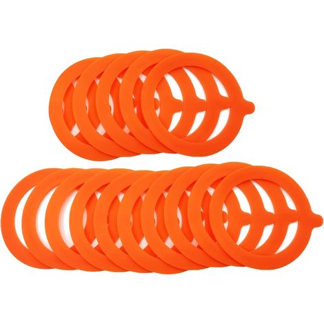 Lot de 15 joints de rechange en silicone pour bocaux