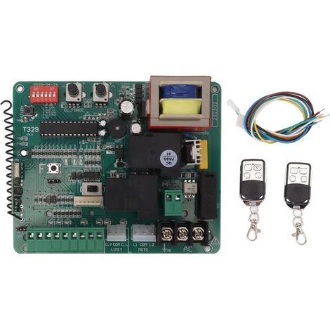 Tableau de commande de moteur de porte coulissante, panneau de contrôle de porte électrique 220 V pour garage (1/5)