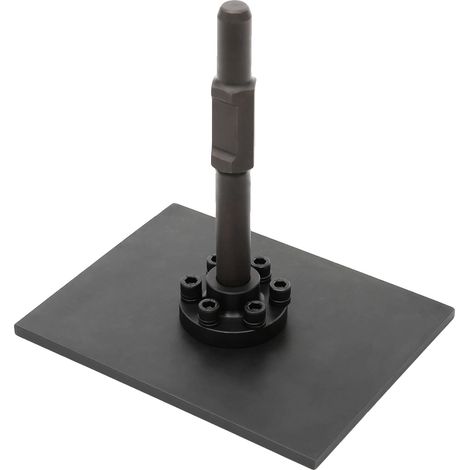 Plaque de compactage, construction en acier durable, compactage efficace du sol, noir (1/2)
