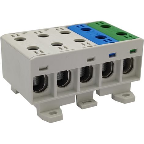 Universeller 5-Spur-Schienenverbinder AL/CU-Klemmenleiste für TH-Schiene (1/5)