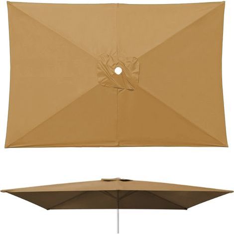 Ersatzbezug für 2 x 3 m Sonnenschirm, UV-beständig und wasserdicht, für Terrassen und Balkone, nur Stoff (1/5)