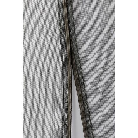 Schellenberg 50642 Zanzariera magnetica 90 x 210 cm, tende antimosche con nastro magnetico, antracite (1/5)