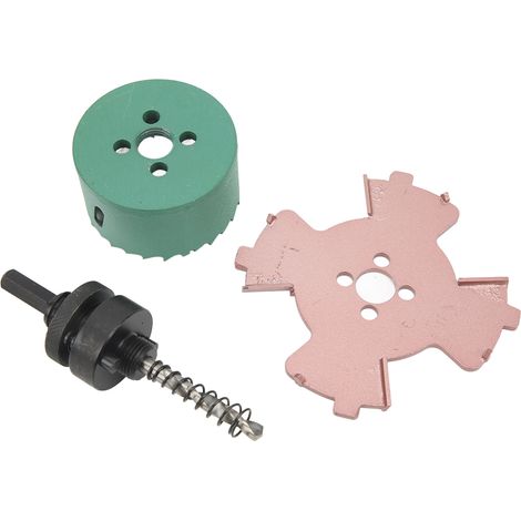 Découpeur de trou pour spot encastré sans cadre, pièce d'encastrement 65mm, outil de montage pour plafonnier, gabarit de perçage, accessoire de pose. (1/5)
