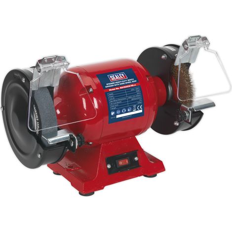Sealey Heavy-Duty 150mm Bench Grinder with Wire Wheel 450W/230V BG150XW/99 (1/2)