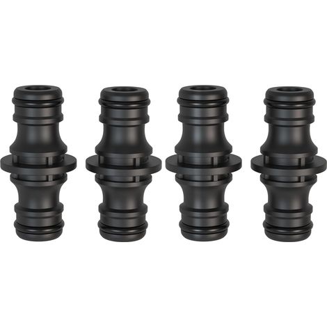 Raccordo, connettore per tubo da giardino da 1/2" a 4 pezzi - Connettore per un collegamento sicuro del tubo, collegamento di due tubi per prolunga