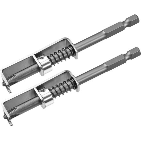 Lot de 2 embouts porte-vis à ressort, embouts de tournevis anti-chute, porte-embouts utilisable d'une seule main pour électriciens, mécaniciens et bricoleurs, outil universel de maintien des vis. (1/5)