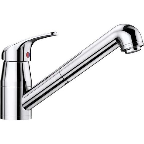 Blanco Daras S-F - Mitigeur d’évier avec douchette extractible, à basculer sous la fenêtre, chrome 521752 (1/5)