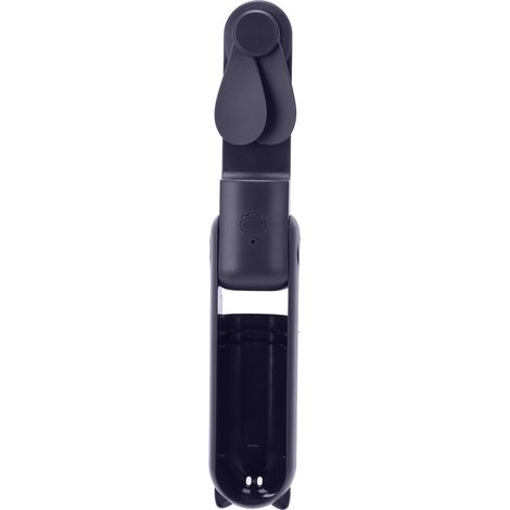 Ventilateur de poche portable mini rechargeable USB, autonomie 4 à 5 heures, pour voyage et extérieur, bleu foncé (1/5)