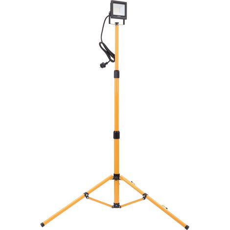 Zenitech – Projecteur LED trépied 30W IP65 – Lumière blanche froide 6000K – Intensité lumineuse 2100lm – Hauteur réglable jusqu'à 150cm (1/5)