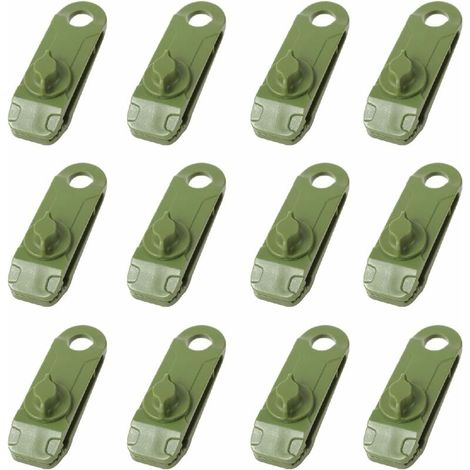 Pinces de Bâche Clips de Tente de Camping en Plastique Petite Pince à Oeillets pour Auvent Toile d'Ombrage de Jardin Activités de Plein Air (1/5)