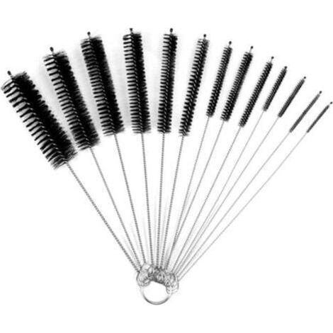 Kit de 13 brosses de nettoyage polyvalent pour biberons, bouilloires, claviers et tubes – set complet avec manche ergonomique (1/5)