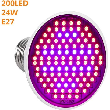 Litzee – 20W E27 LED-Pflanzenlampe – Vollspektrum für Pflanzen – 800–850 lm – Einfache Installation in Standardfassung – 50.000 Stunden Lebensdauer (1/5)