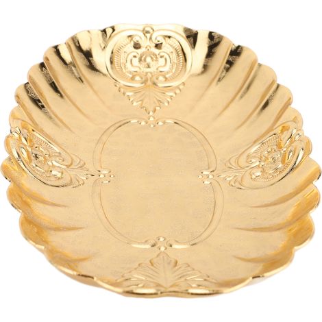 Plateau ovale en métal pour petits fruits, collations, dîner, présentation de plats, buffet, pâtisseries, L (25 x 13 x 3,8 cm) (1/5)