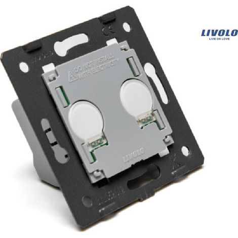 Módulo de inserción para cruce de escaleras Livolo con interruptor táctil doble WW-C702S (1/2)