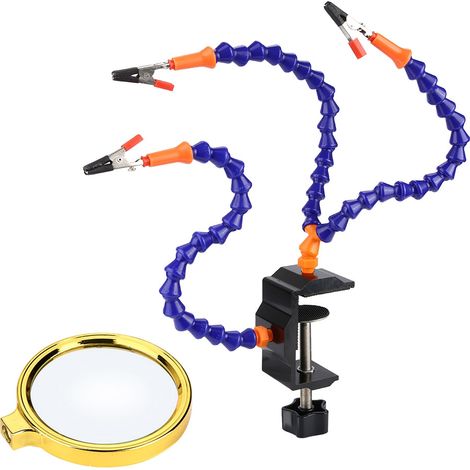 Support de Soudure à 3 Bras Articulés avec Pince Réglable pour Réparation Électronique (1/5)