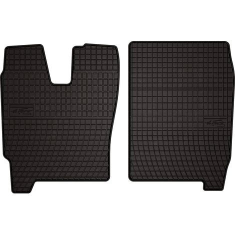 Tappetini in gomma per auto: camion Iveco Eurocargo II 160 (2002-2008) - neri, su misura