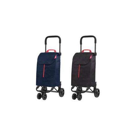 CARRELLO SPESA 50 LITRI TWIN 4 RUOTE  blu    GIMI