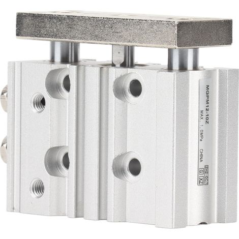 Vérin pneumatique 3 tiges haute résistance, piston magnétique à positionnement, 3 axes cylindre compact pour automatisation industrielle (1/5)