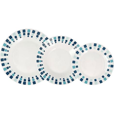 VAJILLA PORCELANA SIMETRIC 18 PIEZAS