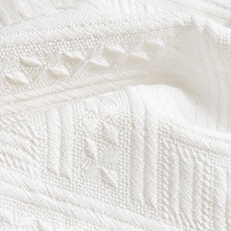 Jeté de Canapé Couvre-Lit Scandinave Jacquard blanc à carreaux en T 230 x 250 cm 45 × 42 × 5 cm 2,15 kg – Livraison gratuite