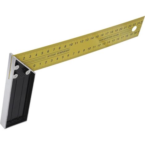 Règle d'angle en forme de L en acier à 90 degrés pour la construction de toiture, mesure multi-angle, antirouille 250 mm (25 cm) (1/5)