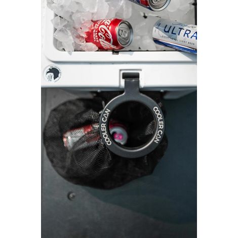 Poubelle d'extérieur pour glacière se fixe sur la plupart des glacières rotomoulées sans outils support de sac poubelle portable pour bateau ou pêche (1/5)