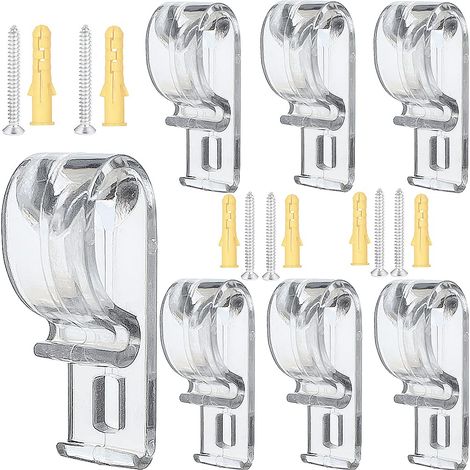 8er Set transparente Rollo- und Perlenketten-Befestigungshaken