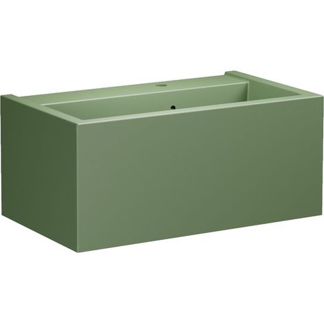 Lavabo KANAAL en céramique 80x46,5cm, verde mat (1/2)