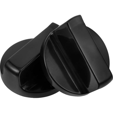 XEPHO Noir Boutons de Cuisinière à Gaz 2 Pièces, Remplacement en Plastique (1/5)