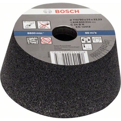 Bosch Accessories 1608600239 Mola a tazza conica – pietra/calcestruzzo - 90 mm, 110 mm, 55 mm, 24 1 pz. (1/8)