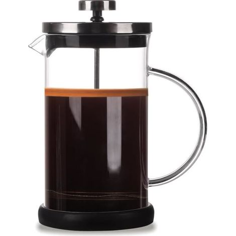 Cafetière à Piston - INOX - Verre Borosilicaté - 600ml - Lavable en Machine - Compatible Lave-Vaisselle (1/4)