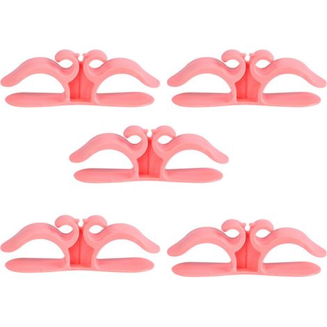 Organisateur de cordon de cuisine, 9,6 x 3 cm, petit enrouleur de cordon multifonctionnel pour appareils de cuisine, rose, 5 pièces. (1/5)