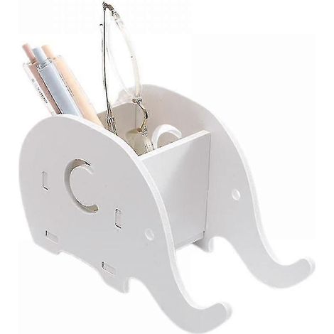 Support de bureau portable amovible pour téléphone portable et stylo, boîte de rangement de bureau multifonctionnelle simple en bois (1/5)