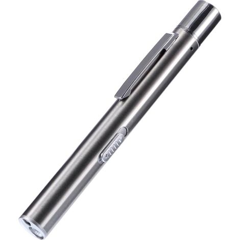 Mini USB flashlight with pocket clip, ultra-bright flashlight, waterproof, stainless steel, for home, workshop, repair, hiking (1/4)