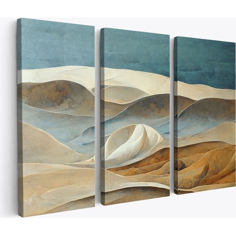 Tableau triptyque - Paysage désertique (1/4)