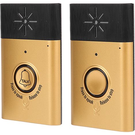 Sonnette interphone sans fil avec double fonction vocale et communication bidirectionnelle pour la sécurité de votre domicile (1/5)