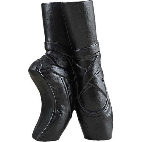 Vase en céramique, chaussons de ballet, sculpture réaliste représentant une danseuse (noir) (1/5)