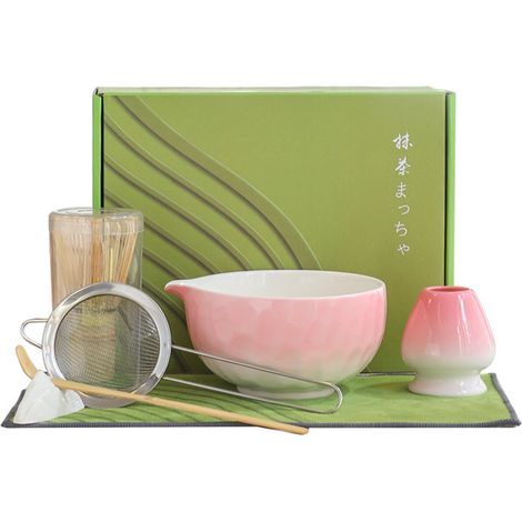 Matcha-Schale, Teeständer, Teelöffel, Teesieb, Matcha-Zubehörset (1/5)
