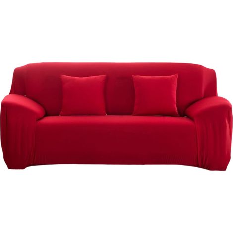 Housse De Canapé - Extensible Monobloc Pour 1 2 3 Ou 4 Places - Tissu Élastique Doux Et Résistant - Usage Intérieur Maison Bureau - 1 Pièce (1/5)