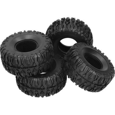 4 Pneus en Caoutchouc RC 135/62mm avec Doublure en Mousse pour Voiture Tout-Terrain, Motif Sculpté Torche en Losange (1/5)