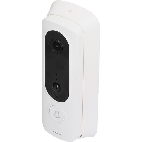 Sonnette vidéo H2 720P WiFi sans fil, faible consommation, interphone vidéo pour maison ou bureau, blanc (1/5)
