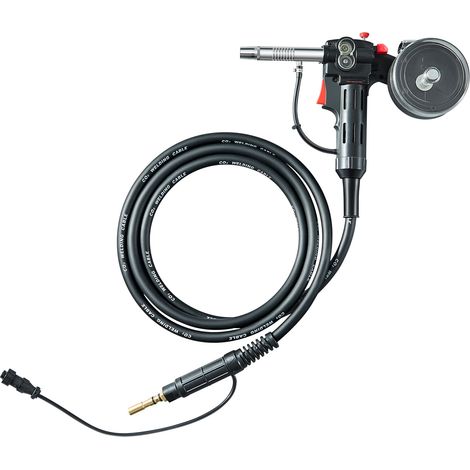 Mophorn 100-Ampere-Spool Gun mit 10-Fuß-Kabel – Kompatibel mit Hobart Handler 210 MVP Mig-Schweißgeräten. Ideal für 0,023", 0,030" und 0,035" Flussmittelkern-/Massiv-/Aluminium-Schweißdrähte
