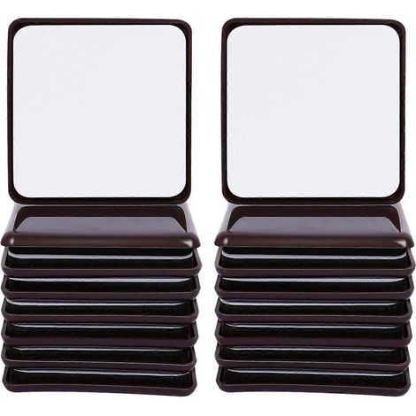 Set mit 16 selbstklebenden quadratischen Gleitern und Pads für Stuhlbeine, Bodenschutz beim Möbelrücken - B (1/5)