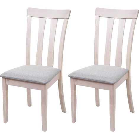 Conjunto de 2 sillas de comedor 96 cm de alto respaldo alto estilo sencillo y elegante en tela negra y madera gris CDS04464
