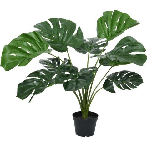 Monstera Artificiale in Vaso 60x66 cm Pianta Decorativa Realistica (1/5)