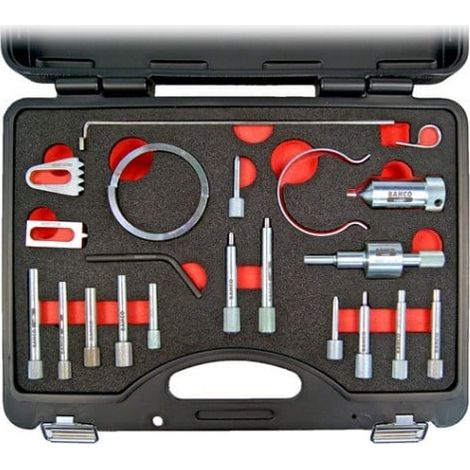 BAHCO - Coffret d'outils de calage pour moteurs PSA 1.0-1.1-1.4-1.6-1.8-2.0-2.2 Essence